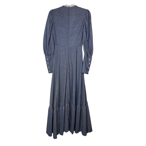 Vintage Handmade Bird Watchers Prairie Maxi Dress - Picture 2 of 11